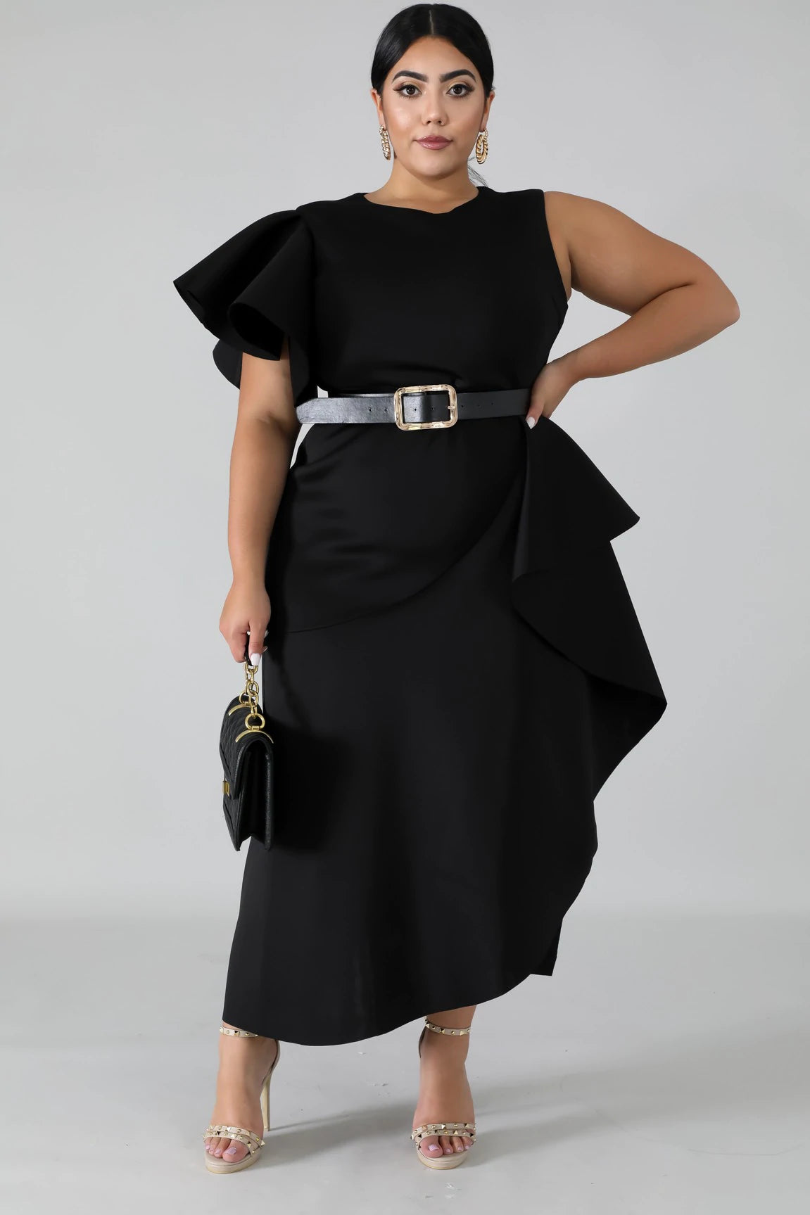 BLACK GLAM IT UP DRESS